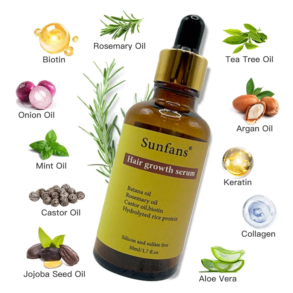 Private Label Organic Nourishing Hair Regrowth Formula Rosemary Liquid Peppermint Biotin Caffeine Vegan Cruelty-Free Rejuvenated