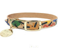 High Quality Durable Leather Dog Collar Solid Pattern Personalized Rubber Logo Custom Classic Elegant Luxury Style for Large MegaBDM