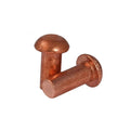 China OEM High Quality DIN 660  Brass Copper Semi-Circular Round Head Solid Rivet