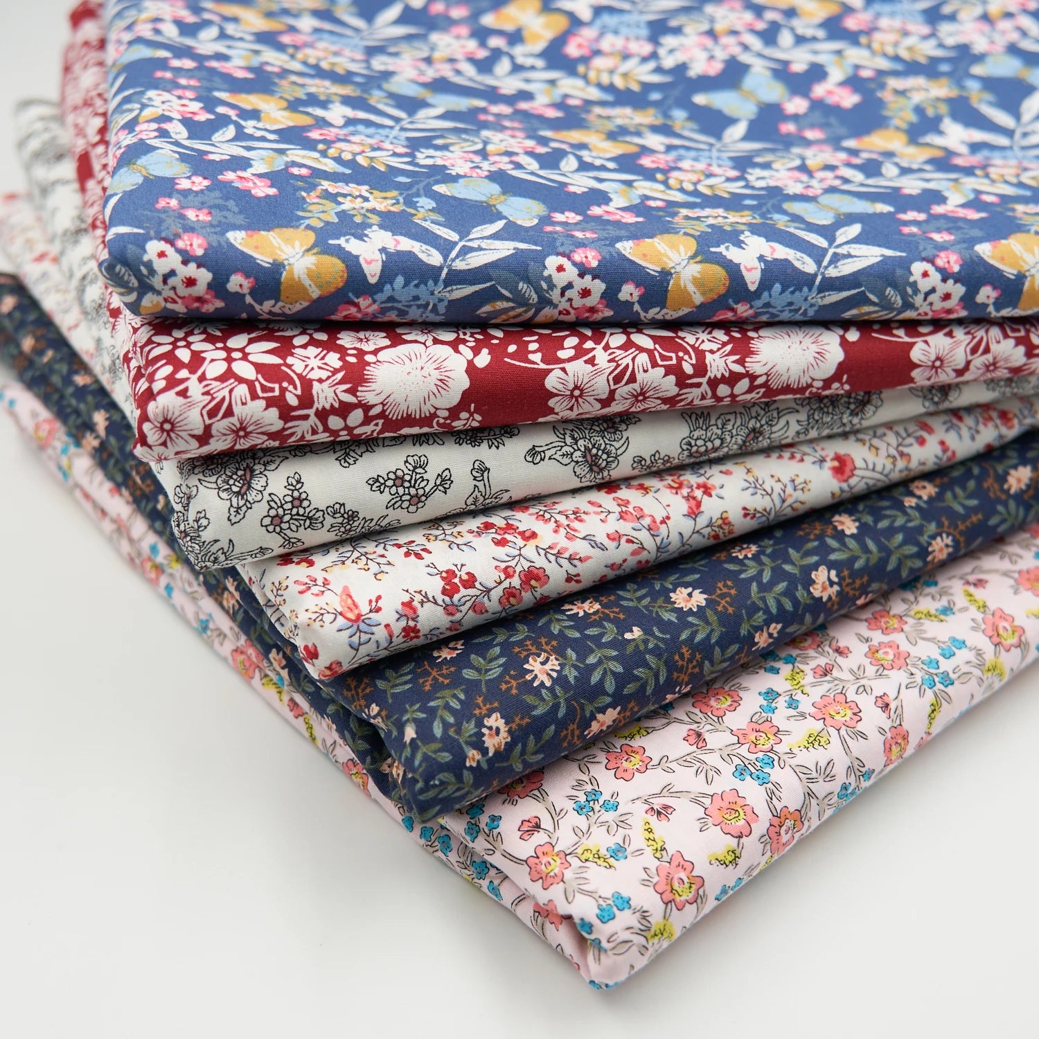 Ready to Ship Custom Designs Digital Leaf Printing Cotton Fabric for Blouse
