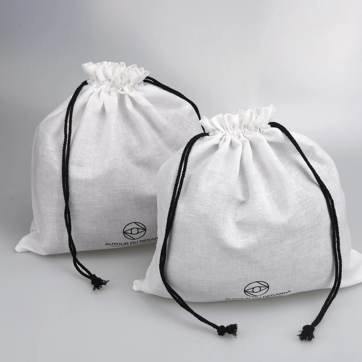 Recyclable Cotton Linen Fabric Drawstring Dust Bag for Rice Coffee Bean Shopping Custom Logo Cotton Gift Pouch