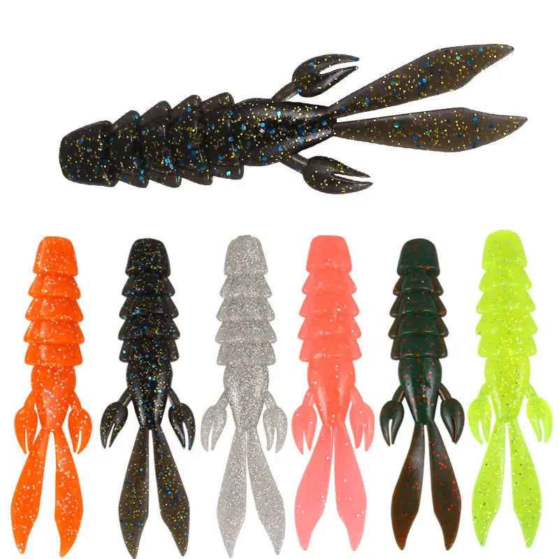 New Luya Lobster Soft Lures Maggots Capuchin Shrimp Lures Fishy Silicone Fishing Lures