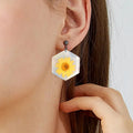 Hexagonal Earring Accessories Round Shaped Silicone Molds Crystal Drop Glue Resin Mold Rectangle square Oval Earrings Necklace