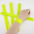 Custom Printed High Visibility PVC Snap Bracelet Reflective Safety Armband Glows Dark Promotional Wristbands for Slap Wristbands