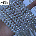 Hot Sale Small Size 6-7mm Nice Luster Round White Freshwater Loose Pearl Strand for Wholesale Choker Necklace