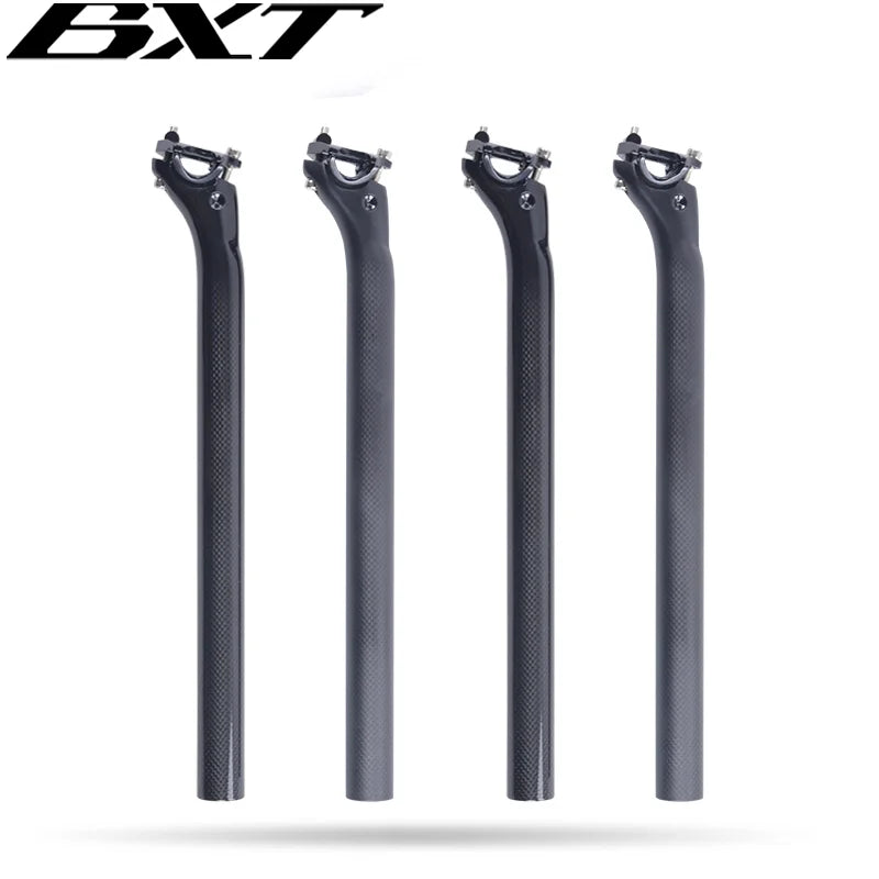 BXT SP-006 Carbon Bicycle Seatpost 27.2/31.6mm OEM Accepted Factory Wholesale Carbon Fiber Mountain Bicycle Seat Post Seat Tube