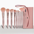 AIQI Professional 12-Piece Rose Gold Makeup Brushes Set Best Foundation Eyeshadow Contour Brush Cosmetics Make Tools for Face