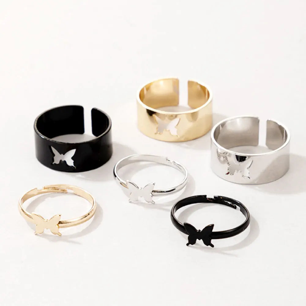 Brass Alloy Couple Friendship Dolphin Heart Ring Jewelry Finger Rings