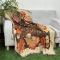 Custom Home Decorative Woven Pattern Maple Leaves Tapestry Blanket