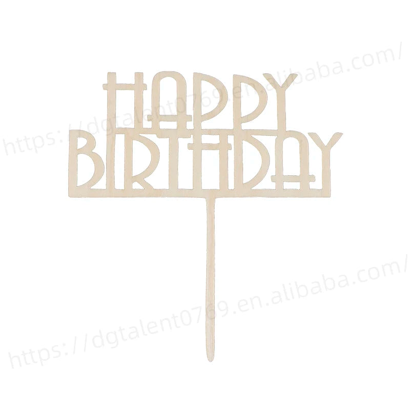 TaiLai 1st Birthday Cake Topper Wooden Home Decoration Wood Smash Supplies High Quality Plywood for Your Special Event
