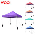 WOQI Custom Logo Foldable Wedding Tent Portable Large Waterproof Canopy for Trade Exhibitions Family 4 Persons Single