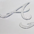 Custom Imitate Ice Semi Transparent Glossy TPU Logo Heat Transfer Label for Clothes