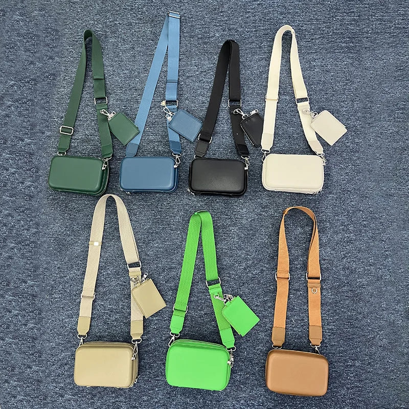 Wide Belt Wide Belt Men's Crossbody Bag Designer Leather Shoulder Bag Minimalist Purses and Handbags Female