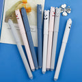 2026 New Arrival Cute Mouse Erasable Gel Pen Cartoon Animal Creative Disappearing Ink Reusable Writing Pen
