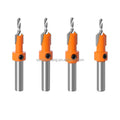 4Pcs/Set 8mm Shank Countersink Drills Bits Countersunk Head Drilling Bit Woodworking Drill 2.833.23.5