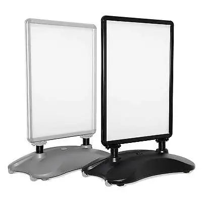 Outdoor A2 a Frame Board Water Base Poster Stand Pavement Display Sign with Wheels for Advertising