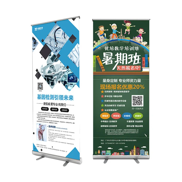 Super Alloy High-Grade Tripod Roll Banner Stand Digital Printing Eco-Friendly UV Resistant Waterproof Display Exhibition