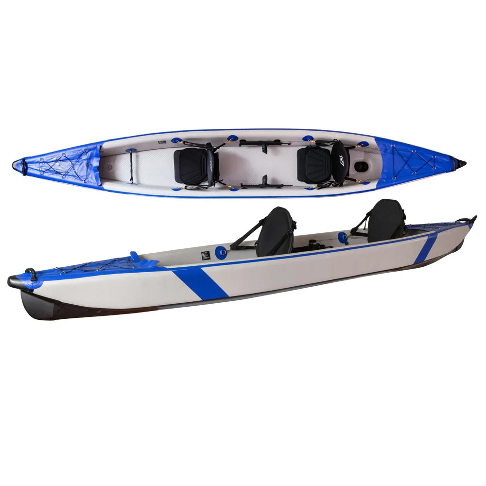 470x80cm 2 Person Custom Fishing Canoe Rowing Boat Drop Stitch Inflatable Kayak