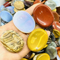 Wholesale Natural Various Types Tumbled Gemstone Oval Crystal Worry Stone for Healing