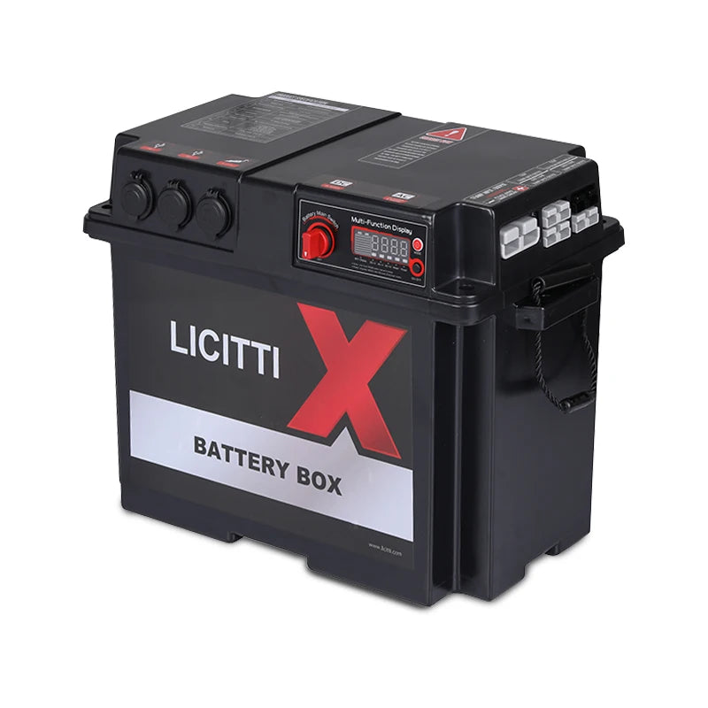AC/DC Marine Outdoor Camping Solar Storage ABS Plastic Battery Box with IP54 LCD Display CE Certified 280Ah Capacity