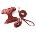 2024 Custom Logo Adjustable Cute Quilting Velvet Designer Pet Dog Harness and Leash Luxury Dog Harness Set