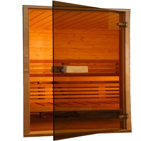 Customized 6mm 8mm Euro Gray Bronze Black Tinted Tempered Glass Panel for Sauna Doors