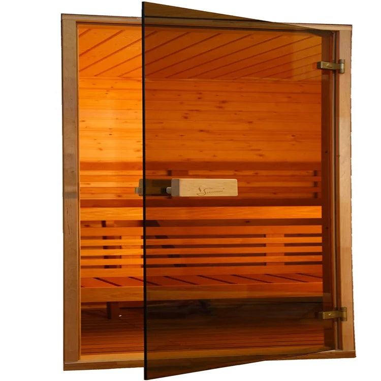 Customized 6mm 8mm Euro Gray Bronze Black Tinted Tempered Glass Panel for Sauna Doors