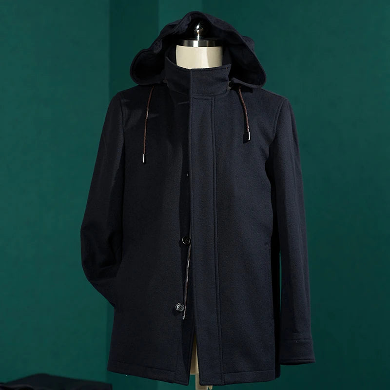 Design Fashion Coat Suit  Fashion Jacket Length Safari Jacket in Black Premium New Men's Fashion High Quality Jacket