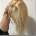 LONGFOR Custom Colors Clip-in Topper with Fringes 613 Silk Bangs Remy Hair for Women