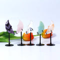 Wholesale Natural Moon Crystal Mixed Quartz Crystal Amethyst Moon Carving for Crystal Crafts Gift