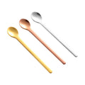 Free IANNA Logo Long Handle Cosmetic Mixing Spoon Stainless Steel Facial Cream Spatula Makeup Tool Reusable Face Cream Scoop