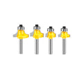 6mm and 1/4" Round Shank Corner Round Bit Carbidetipped Solid Radius Rounding Over Bits Router Bits for Wood Woodworking
