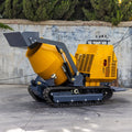 New Diesel Mini Portable Crawler Cement Mixer Machine with Tracks Gear 500L Small Dumper Truck Self-loading Concrete Mixer