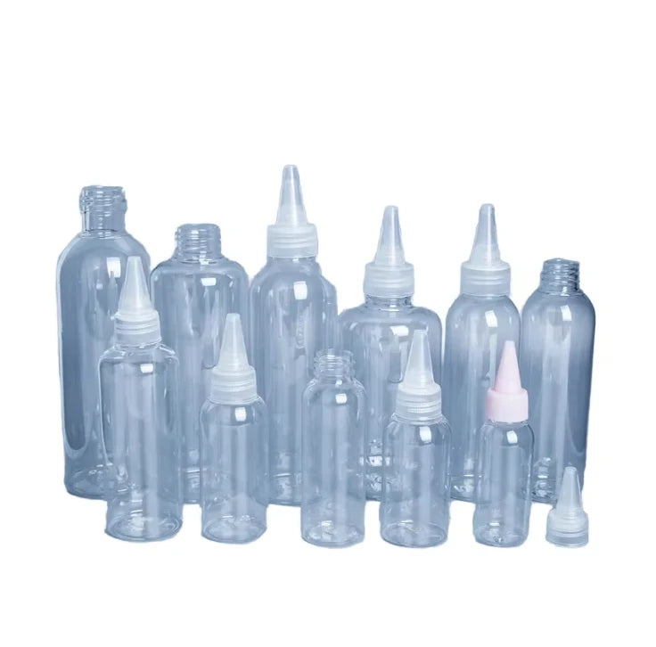 Customized Label Amber Black Clear 4oz 6oz 8oz Dropper Oil Plastic Squeeze Bottles With Twist-open Dispensing Cap