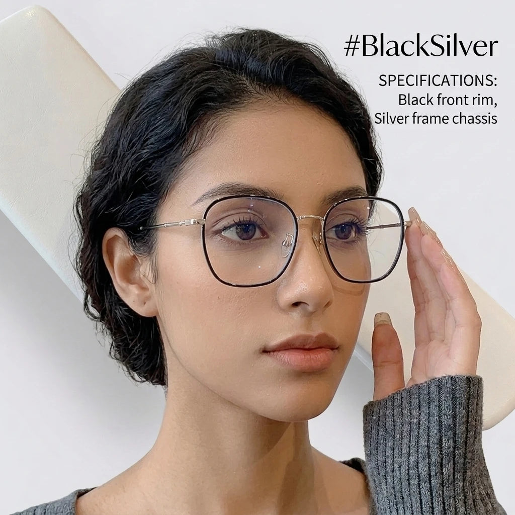 MK2311061 New Arrival Small Square Retro Fashion Women's Metal Glasses Blue Blocking Glasses Computer Anti Blue Glasses