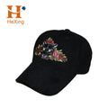 Factory Wholesale Customized 6 Panel Caps Hats Baseball Quality Suede Baseball Cap With Custom Embroidery Logo