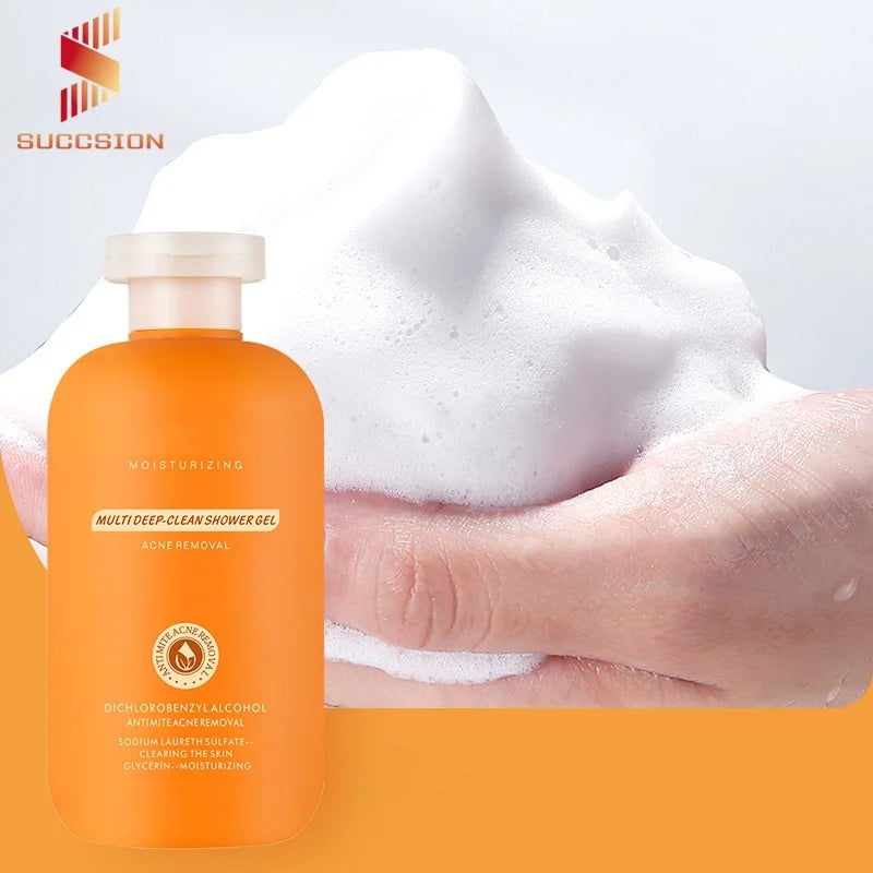 Wholesale 300ml Organic Body Wash Daily Use Bubble Moisturizing Refreshing Shower Gel Skin Care Bath Cleaner