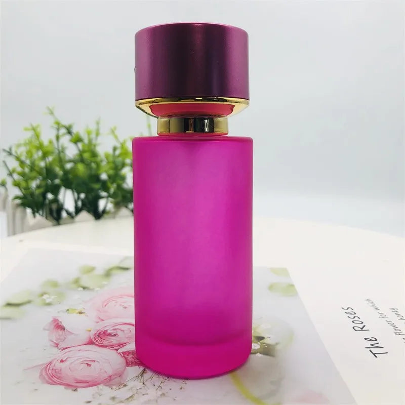 Wholesale Cylindrical Glass Parfum Recycled Refillable Spray Pump Bottles Luxury Perfume Bottle Packaging 50ml