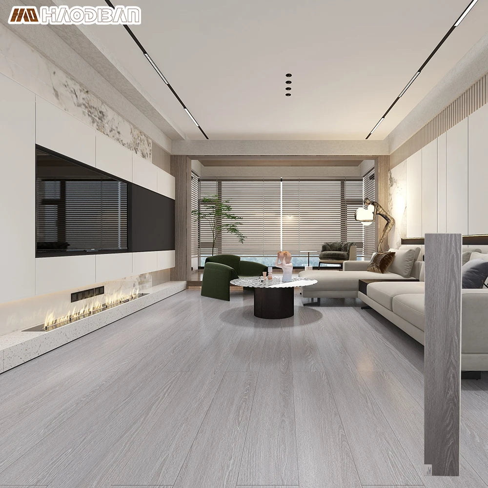 Modern SPC Sheet Flooring Waterproof Anti-Slip Click Lock Installation for Indoor Hotel Office Commercial Use