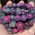 AsVrai U  Natural Stone Beads Tourmaline Persian Jades Round Beads for Jewelry Making Needlework Diy Bracelet Necklace