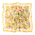 QL Scarf Factory New Luxury 70 * 70cm Small Scarf With Plant Flower Print Bandanas Women Silk Satin Chiffon Square Scarf