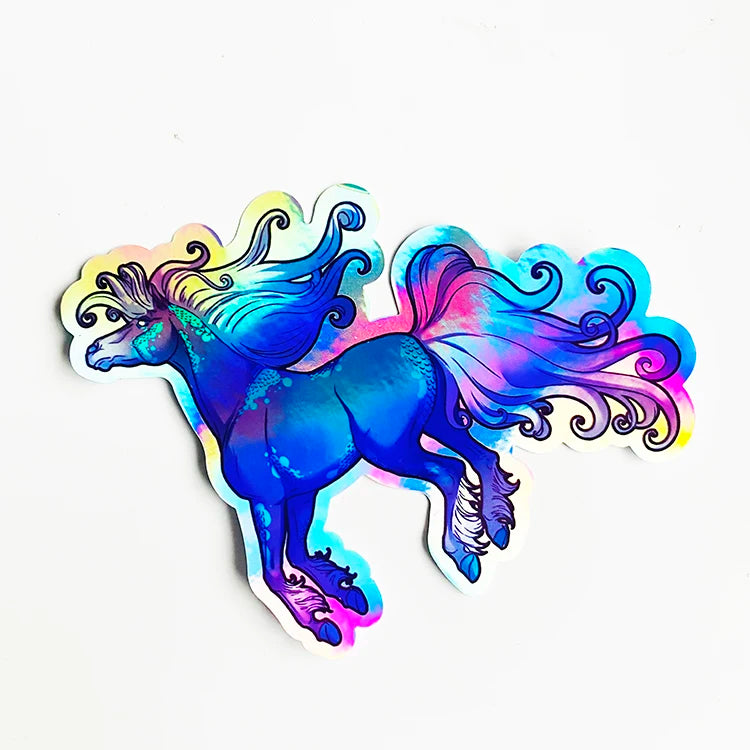 Wholesale Professional Production Circle PVC Vinyl Waterproof Hologram Sticker Roll Private Label Custom Logo
