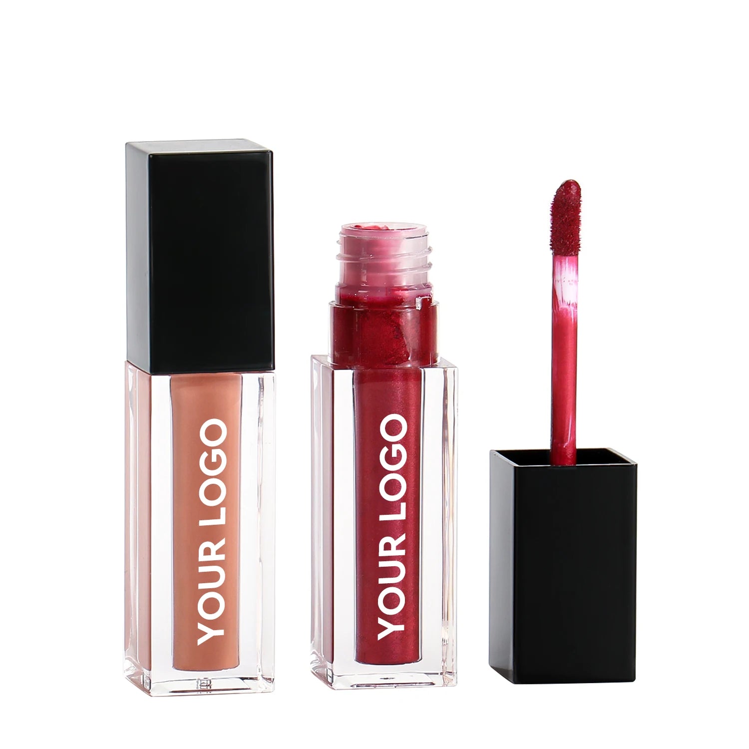 Wholesale Popular Makeup Versa Gel Lip Gloss Base clear Bulk Lip Gloss Boxes Packaging Custom