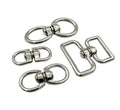 Zinc Alloy Nickel Plated Key Chain Double Ended Eye to Eye Ring Swivel Hooks