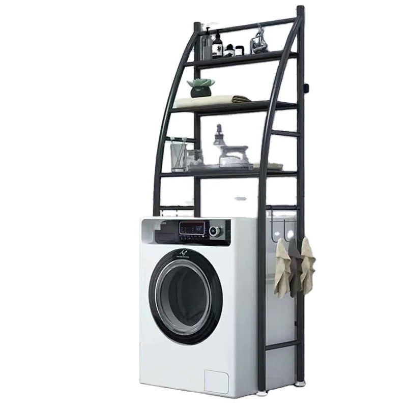 Household Sailboat 3-Layer Floor Standing Bathroom Space Saver Over Storage Rack Freestanding Shelves