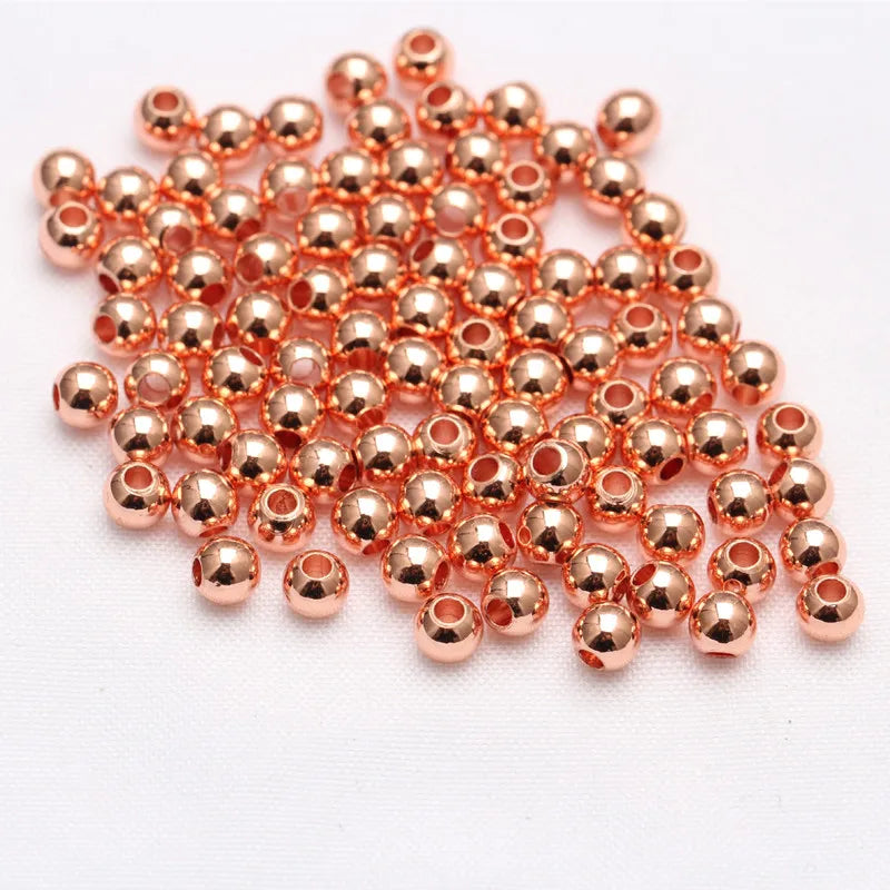 Hot Selling 14K Gold-Coated Color Manual Scattered Separated Beadsfor Jewelry Making DIY Craft Stackable Bracelet Earring