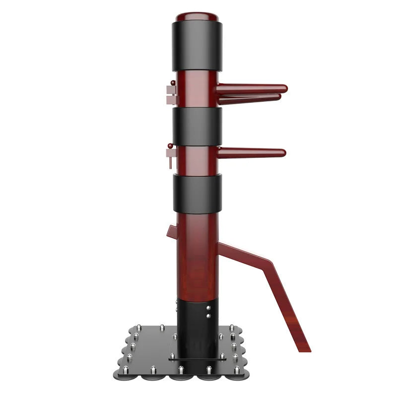 Wooden Man Pile Home Wing Chun Training Equipment Wooden Man Pile Vertical Suction Cup Floor Type Martial Arts Wooden Pile