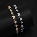 Shiny VVS D Moissanite Star Heart Rhombus Tennis Bracelet Simple Design 925 Sterling Silver Iced Out Elegant Necklaces