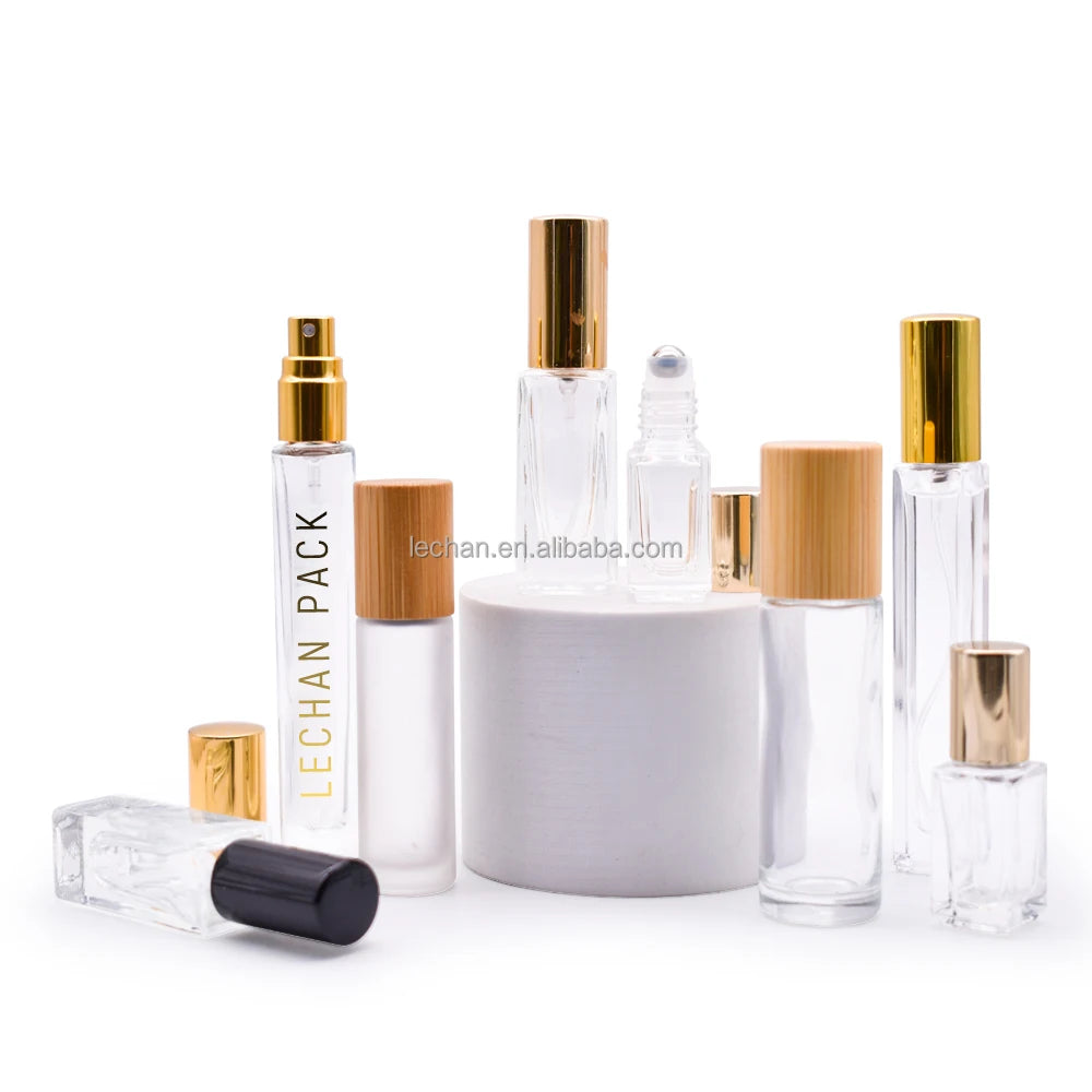 Ready Stock Frosted 5ml 10ml 15ml Glass Perfume Spray Bottle Roll on Bottle With Cap
