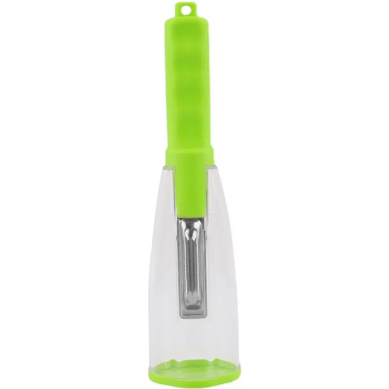 Vegetable Peeler with Storage Container Stainless Steel Peeler Fruit Peeler for Kitchen Custom